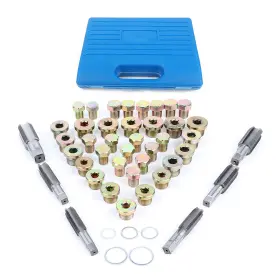 1st108502choice 1stchoice-autoparts 114pcs Oil Pan Thread Repair Kits Sump Gearbox Drain Plug Tool M13 - M22