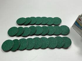 3m 01398-25 01398 Green Corps Roloc 2 Inch Surface Prep Disc 24 Grit - Pack Of 25 Discs