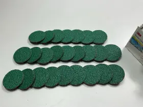 01398-25 3m 01398 Green Corps Roloc 2 Inch Surface Prep Disc 24 Grit - Pack Of 25 Discs