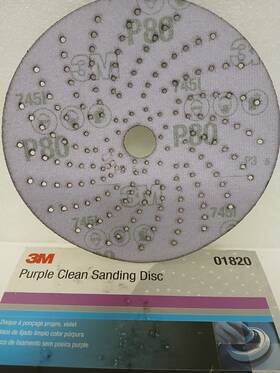 3m 01820 Purple Clean Sanding Hookit Disc 6 Inch 7451 P80 Grit 50 Pack Da Auto Body