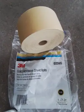 02599 3m Gold Sheet Roll P80a Grade 2 3/4 In X 25 Yds. New
