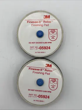 05924 3m 2 Finesse-it Roloc Finishing Pad 3 Inch Diameter Not To Exceed 6 000 Rpm