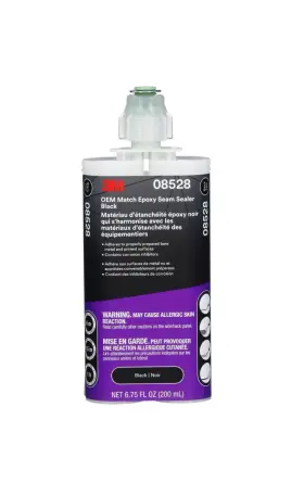 08528 3m Fresh Black Oem Match 2k Epoxy Seam Sealer 200ml. 6.75 Fluid Oz