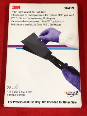 16419 3m Color Match Film 25 Packs Dark Gray 4 Inch X 6 New