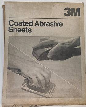 3m 2115 Production Sheet Abrasive Sandpaper 02115 80-d Grit 9 Inches X 11