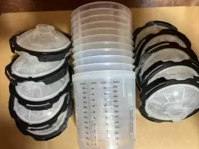 3m 26000 Pps 2.0 1 Used Hard Cup Plus 10 Lids And Liners New No Box