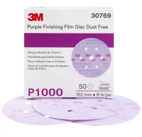 30769 3m Purple Finishing Film Hookit Disc Paint Repair Dust-free 6 Inch P1000 Grit