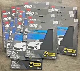 32038 3m 32028 100 Sheets 20x5 Sandpaper Wet Or Dry P400 Grit 9 X 11 Inch
