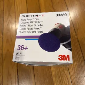 33389 3m Cubitron Ii 3 Inch 36 Grit Fibre Roloc Grinding Discs -15 Discs/box