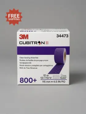 34473 3m Cubitron Ii Hookit Clean Sanding Sheet Roll - 800 Grit 4.5 Inch X 12m