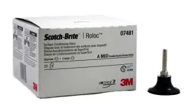 07481 3m 7481/5539 Roloc Adapter 05539 And Medium Scotch Brite Surface Disc