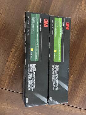 3m 87765 2 Tubes 08001 Auto Yellow Super Weatherstrip And Gasket Adhesive Tube