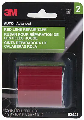 03441na 3m Company 051131034419 6 Pack Lens Repair Tape Red 1-7/8 X 60- Inch