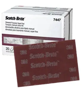3m-7447 3m Company 7447 Scotch-brite General Purpose Hand Pad 20 Pcs 07447 Maroon
