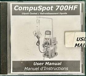 A M H Canada Ltd 700hf Amh Compuspot Welder User Instruction Manual Cd Welding