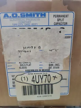 F48sd6l12 A.o. Smith Orm1016 208-230 Volt 1/5hp Condenser Motor