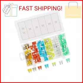 Abn 617209839005 120-piece Small Fuse Assortment 5 7.5 10 15 20 25 30 Amp Mini Atm/