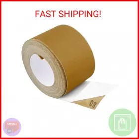 80-grit Abn 617209839951 Adhesive Sticky Back Sandpaper Roll 2-3/4in X 20 Yards Aluminum Oxid