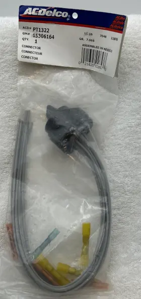 15306164 Acdelco Pt1322 Vehicle Towing Harness Adapter