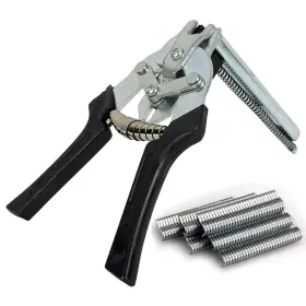 Achum 678067523222 Type M Hog Nail Ring Pliers Kit With 2400pcs Clips For Fence Black