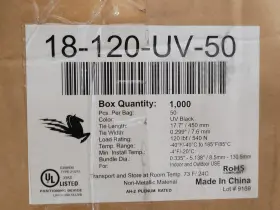 Al-18-120-0-l Act 18-120-uv-50 Alliance Heavy Duty Cable Tie 18 Inch 120 Lbs 1000 Pcs