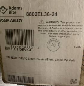 Adams Rite 8802el36-24 Electromechanical Exit Bar Open Box