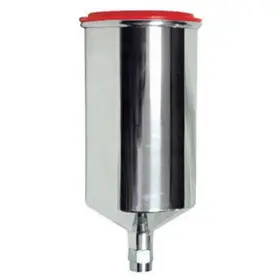 Aes-153 Aes Industries Spray Gun Cup Gravity Feed 1 Liter Aluminum Snap-in Lid