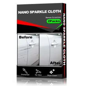 Alasmoyer 388056178126 2 Pack Car Scratches Remover Nano Sparkle Cloth For E