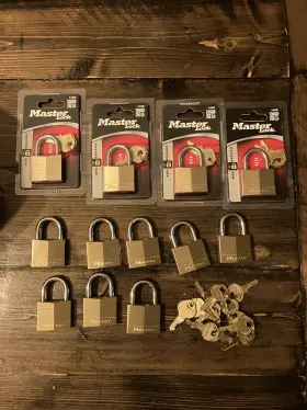 140d American Lock Master Brass Padlock Set