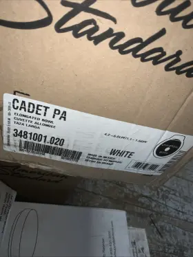 3481.001.020 American Standard Cadet Pressure Assisted Toilet Bowl 1.6 Gpf Whi