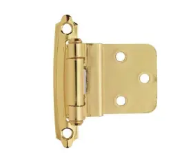 Bpr34283 Amerock 10 Pair 3/8 Inch 10mm Inset Hinge Polished Brass