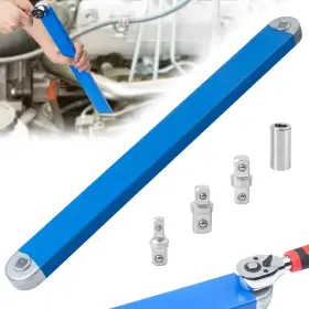 D-pybs-01 Amzcom Speed Pro Offset Extension Wrench With 1/2 Inch 1/4 And 3/8 Medium-sized Blue