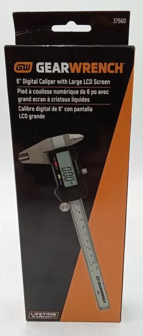 3756d Apex Gearwrench 6 Inch Digital Caliper With Large Lcd Screen New