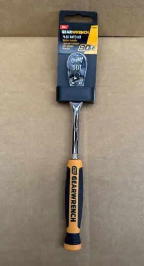 Gwr81009t Apex 81009t Gearwrench 1/4 Inch Drive 90 Tooth Cushion Grip Flex Teardrop Ratchet
