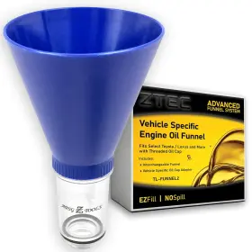 Apsg 716770191731 Locking Oil Funnel Compatible With Select Toyota Lexus Scion Clear