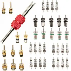 Aracey 0799836185581 56 Pcs Air Conditioning Valve Core Kit R12 R134a Ac System Tool
