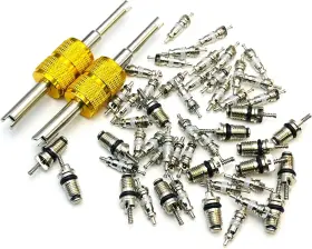 Conditioning009 Aracey 52pcs Air Conditioning Valve Core A/c R12 R134a Refrigeration Kit