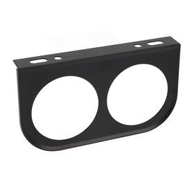 Aramox Aramoxc2rbypve5s-11 2 Hole Gauge Panel 1/16 Inch 52mm Universal Metal Car Meter Black