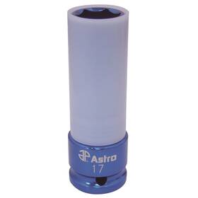 Astro Pneumatic 7870-17 17mm 6 Point Impact Socket - Deep Blue