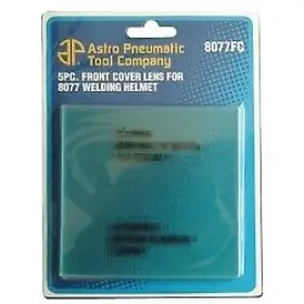 Ast8077 Astro Pneumatic 8077fc 5 Piece Front Cover Lens For Se Welding Helmet