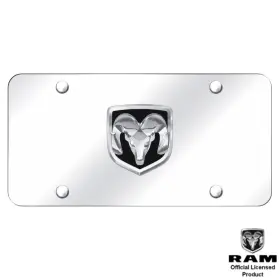 Au-tomotive Gold 718544217692 Ram Oem Logo Chrome On Plate