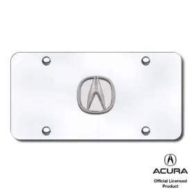Au-tomotive Gold 718544220913 Acura Chrome Logo On License Plate - No Fill
