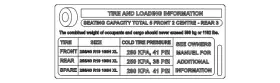 8k9-010-502-ar Audi Genuine Tire Information Label