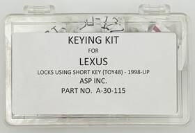 Auto Security Products A30115 Asp Lexus Toy48 Short Keying Kit. Free Ship