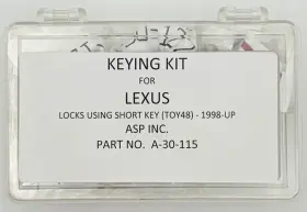 A30115 Auto Security Products Asp Lexus Toy48 Short Keying Kit. Free Ship