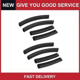 Automall Tech 636939378325 Universal Car Door Edge Sealing Strip Guard Buffer Protector Black Pack Of 8