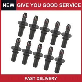 Automall Tech 726215621860 Universal 9.49mm Id6 Car Fuel Line Hose Pipe Quick Release Connector Pack Of 10