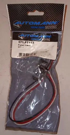 571.pt113 Automann Pigtail 3 Wire New Old Stock From Shop
