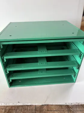 2-96b Auveco 2-96 Empty Cabinet Drawer Rack - Holds 4 Large Drawers 18 Inch X12 X3