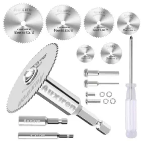 Dzqgp1 Auxiren 11 Pcs Rotary Drill Saw Blades 6 Mini Circular With 2 Silver